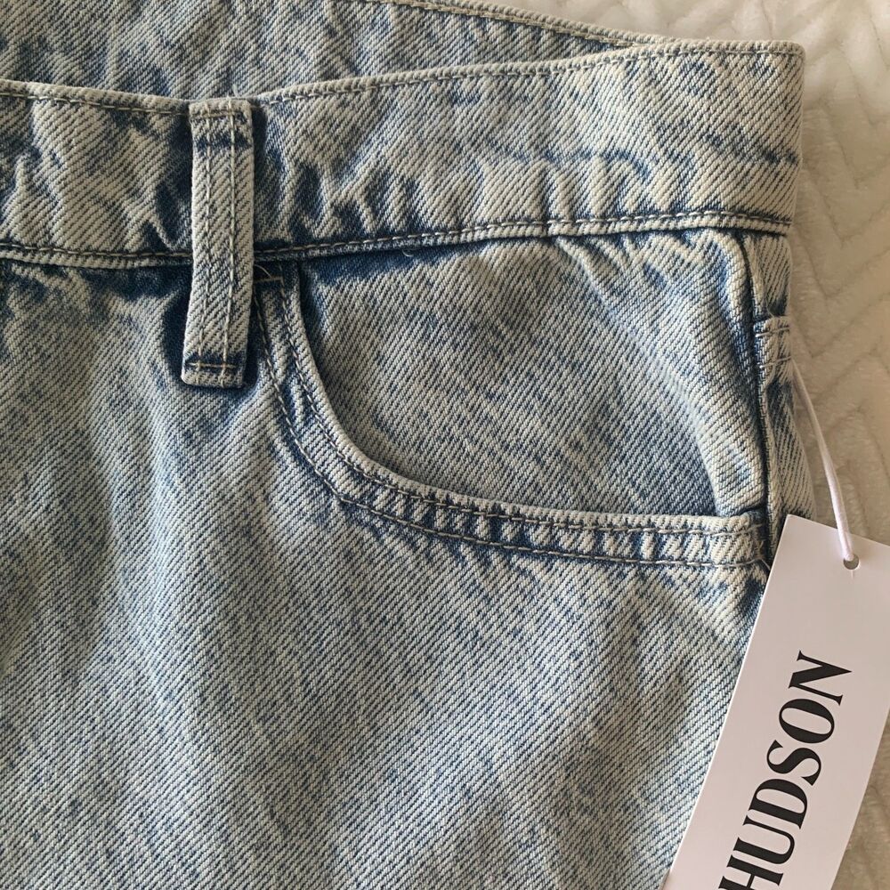 Hudson Women's Noa High Rise Straight Jeans Size 32 Light Wash Ankle NWT - Picture 4 of 15